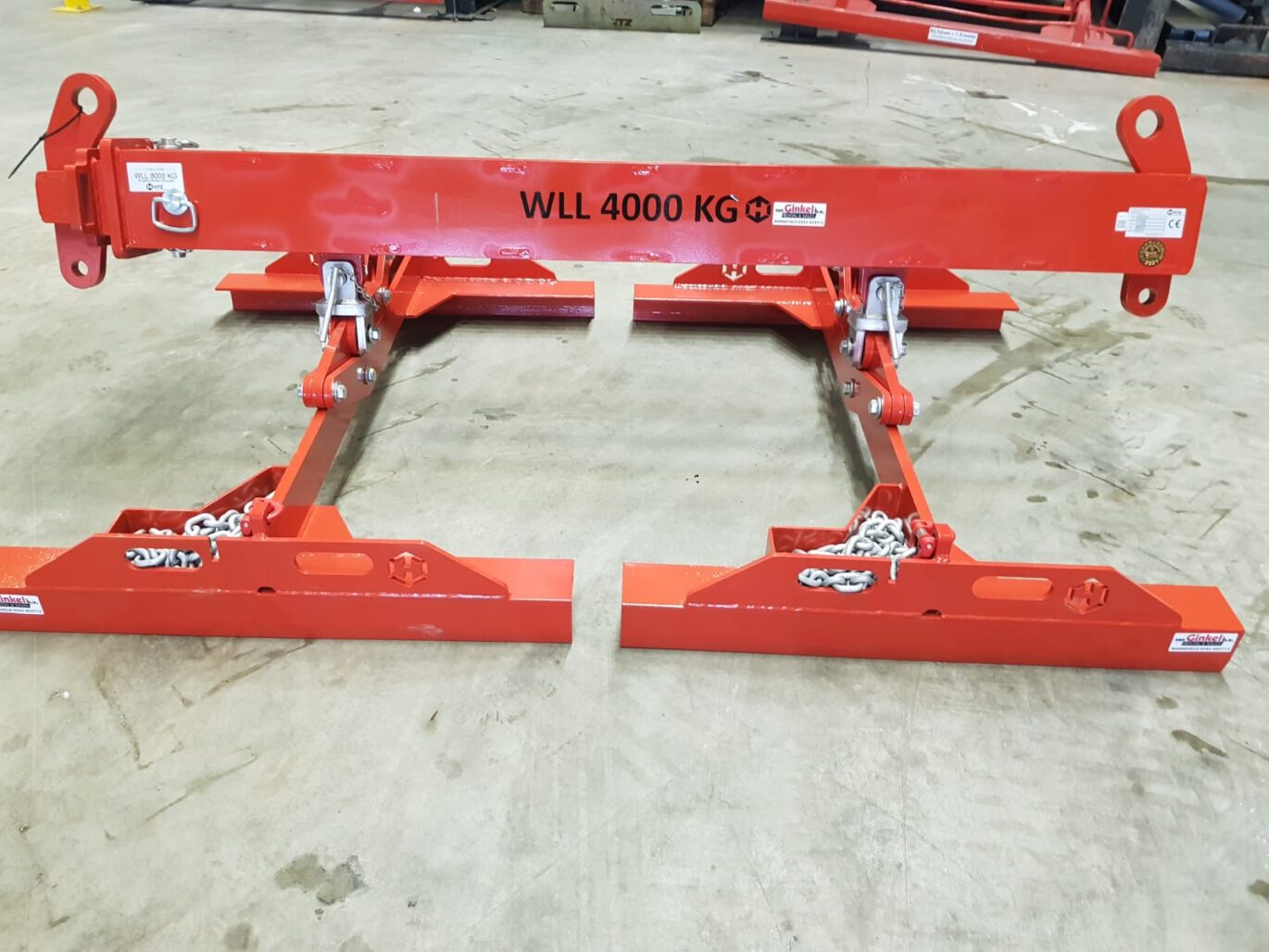 Uitschuifbare vloerenklem 4000 kg